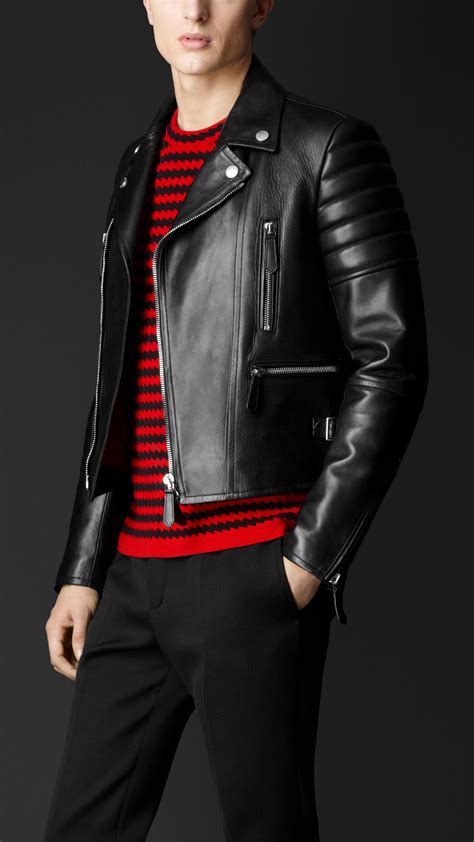 burberry leather jacket for men|Burberry men jacket on sale.